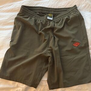 Outdoor Life Dark Olive Men's Athletic Shorts